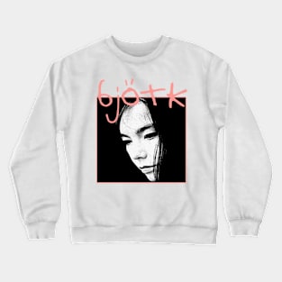 Retro Bjork Fan Art Design Crewneck Sweatshirt